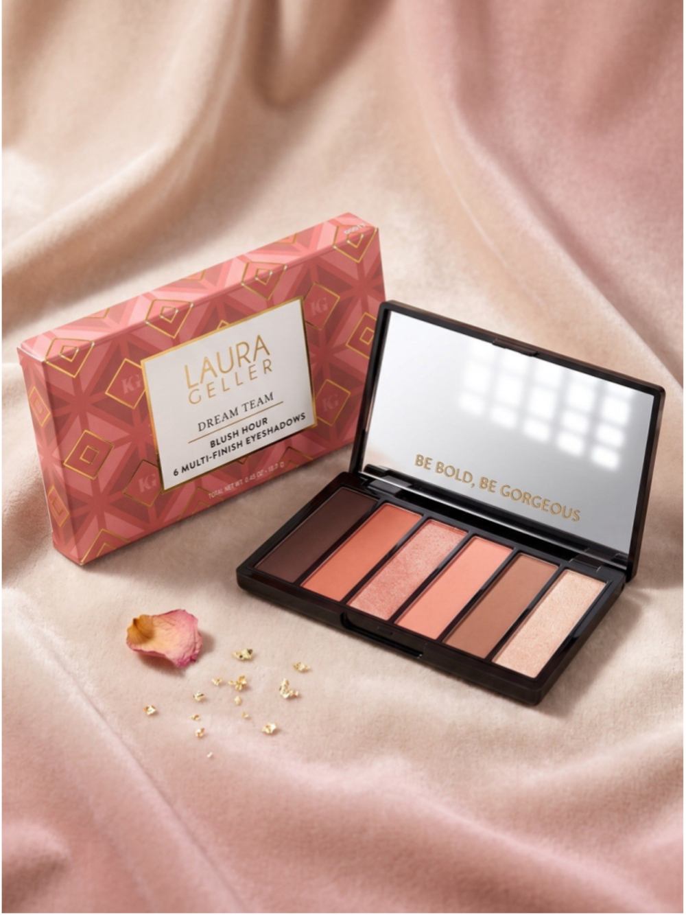 Laura Geller Dream Team Blush Hour 6 Multi-Finish Eyeshadow Palette New